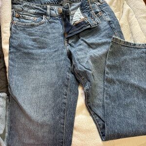 Aeropostale Women's Straight Leg Blue Jeans